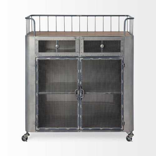 Udo Metal Frame Cabinet + Bar Cart