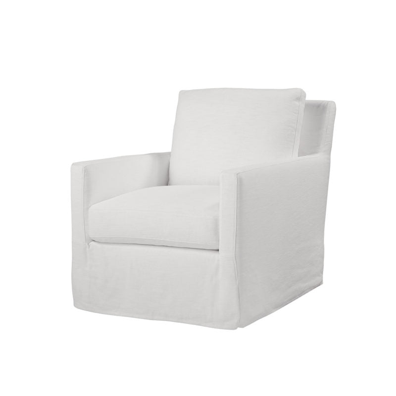 Pasadena Slipcovered Swivel Chair